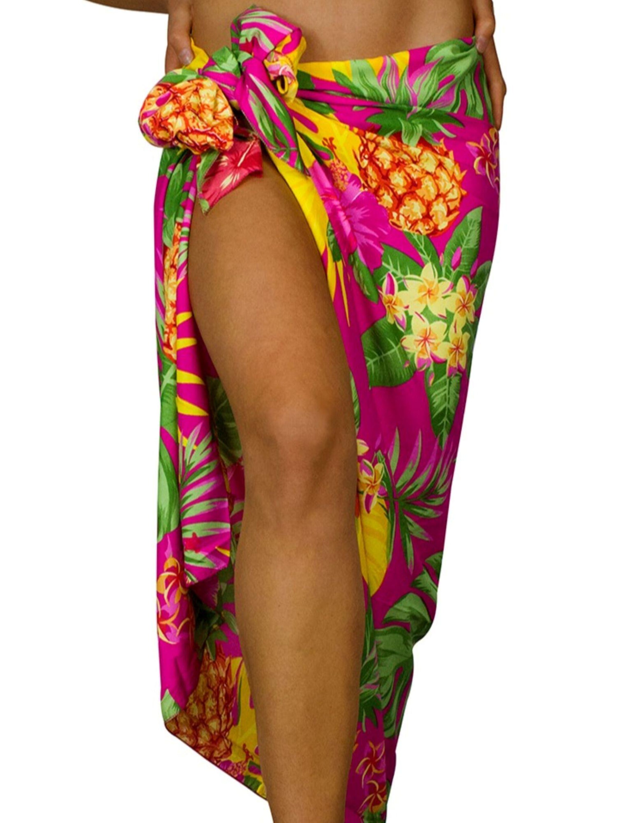 King Kameha Scarf 'Pineapple' in Pink