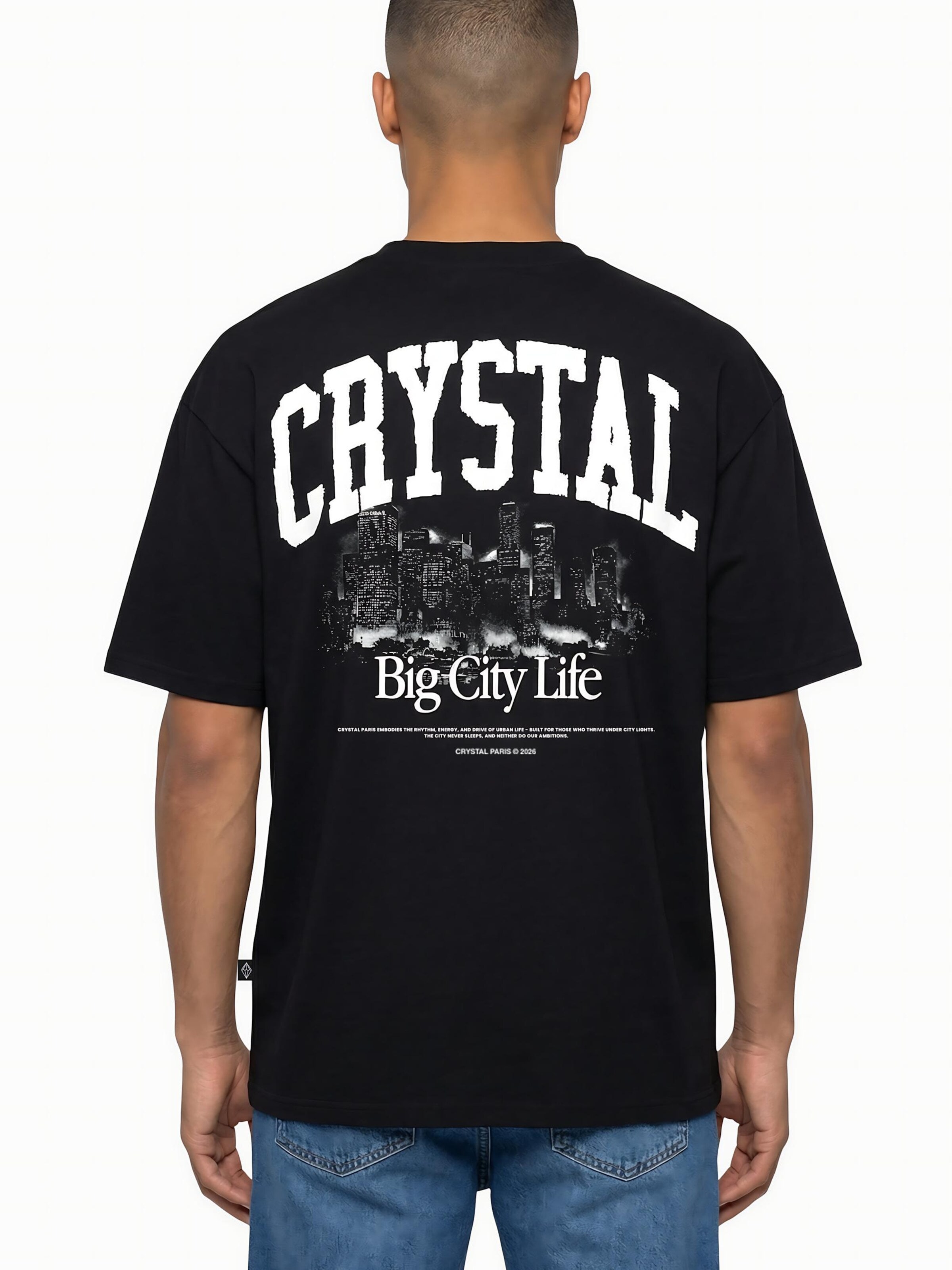 Crystal Paris Shirt 'Big City' in Black