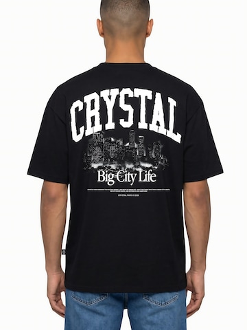 Crystal Paris Shirt 'Big City' in Black: front