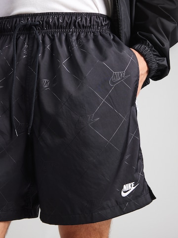 Nike Sportswear Обычный Штаны 'CLUB' в Черный