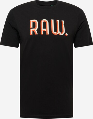 T-Shirt G-Star RAW en noir : devant