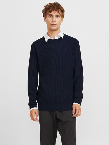 Pull-over 'JREBASHER' JJ Rebel en bleu : devant