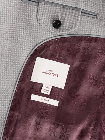 Next Slim fit Business-colbert 'Signature Tollegno' in Grijs
