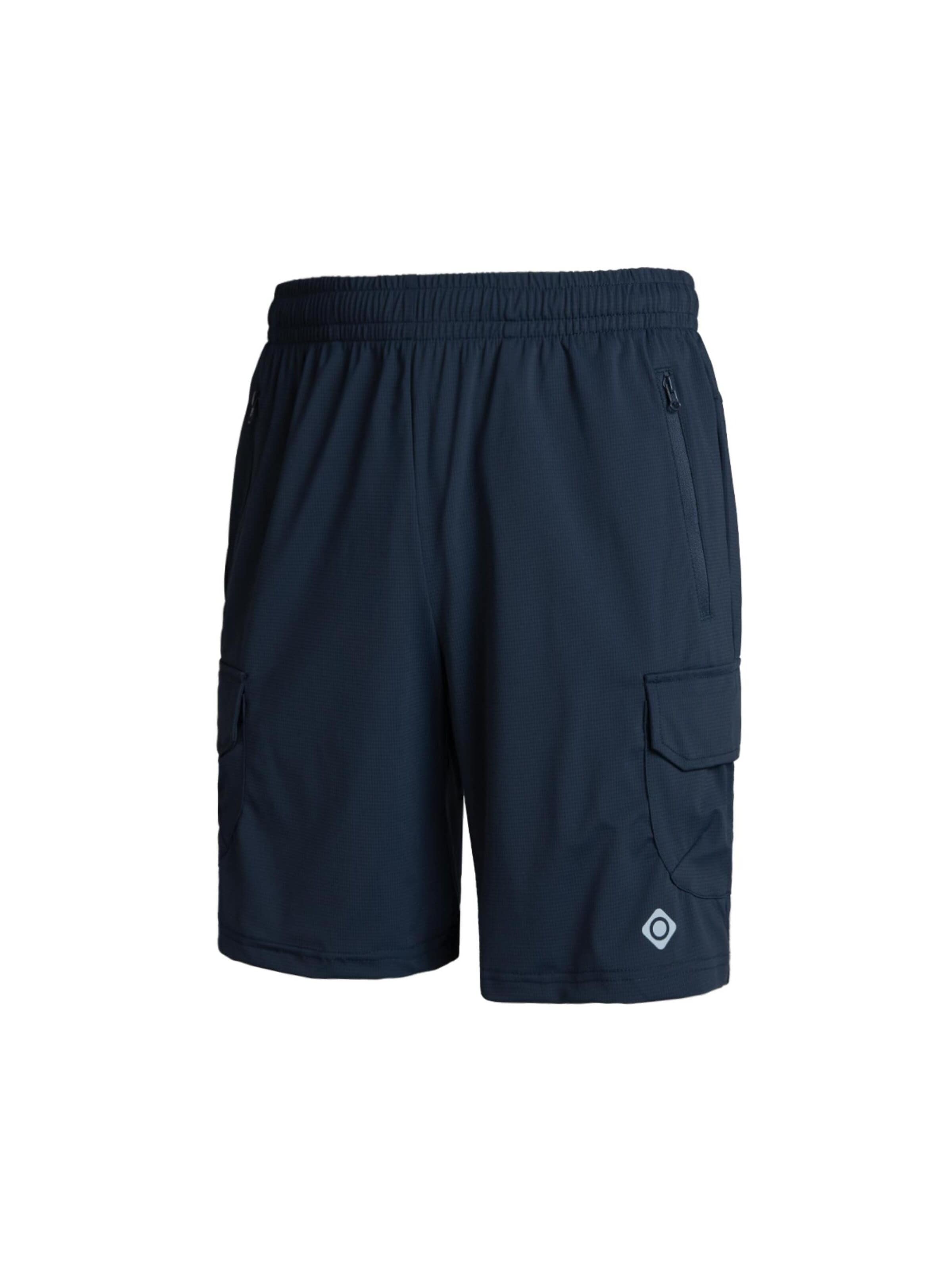 Pantalon 'PANTALÓN CORTO MONTAÑA HOMBRE DERBY M' Izas en bleu : devant