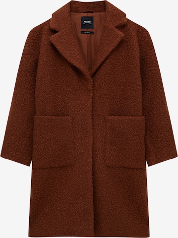 Pull&Bear Between-Seasons Coat in Brown: front