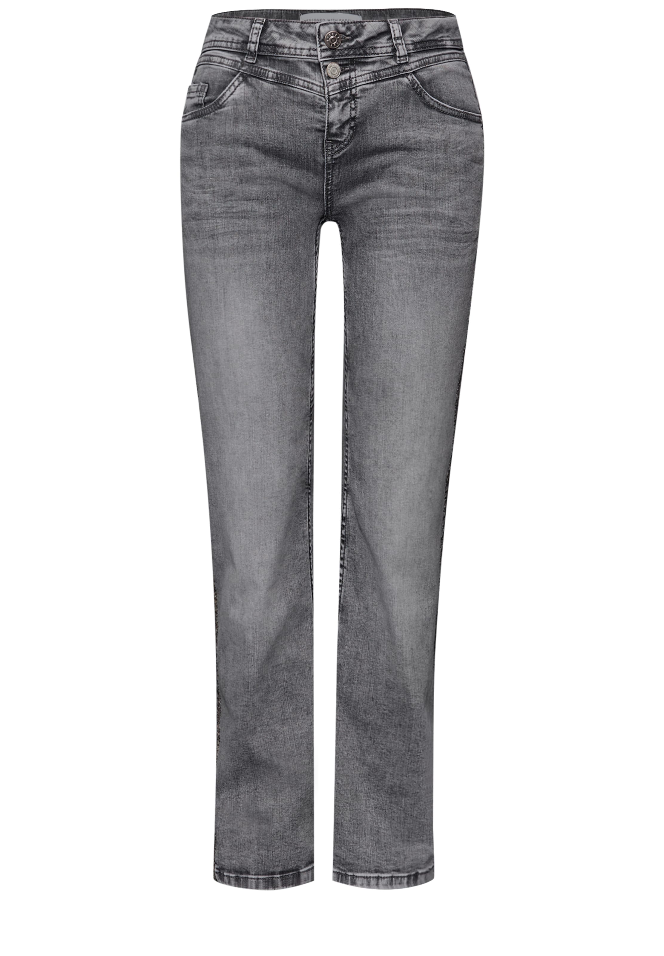 STREET ONE Regular Jeans in Grey: front
