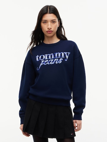 Tommy Jeans - Sudadera en azul: frente