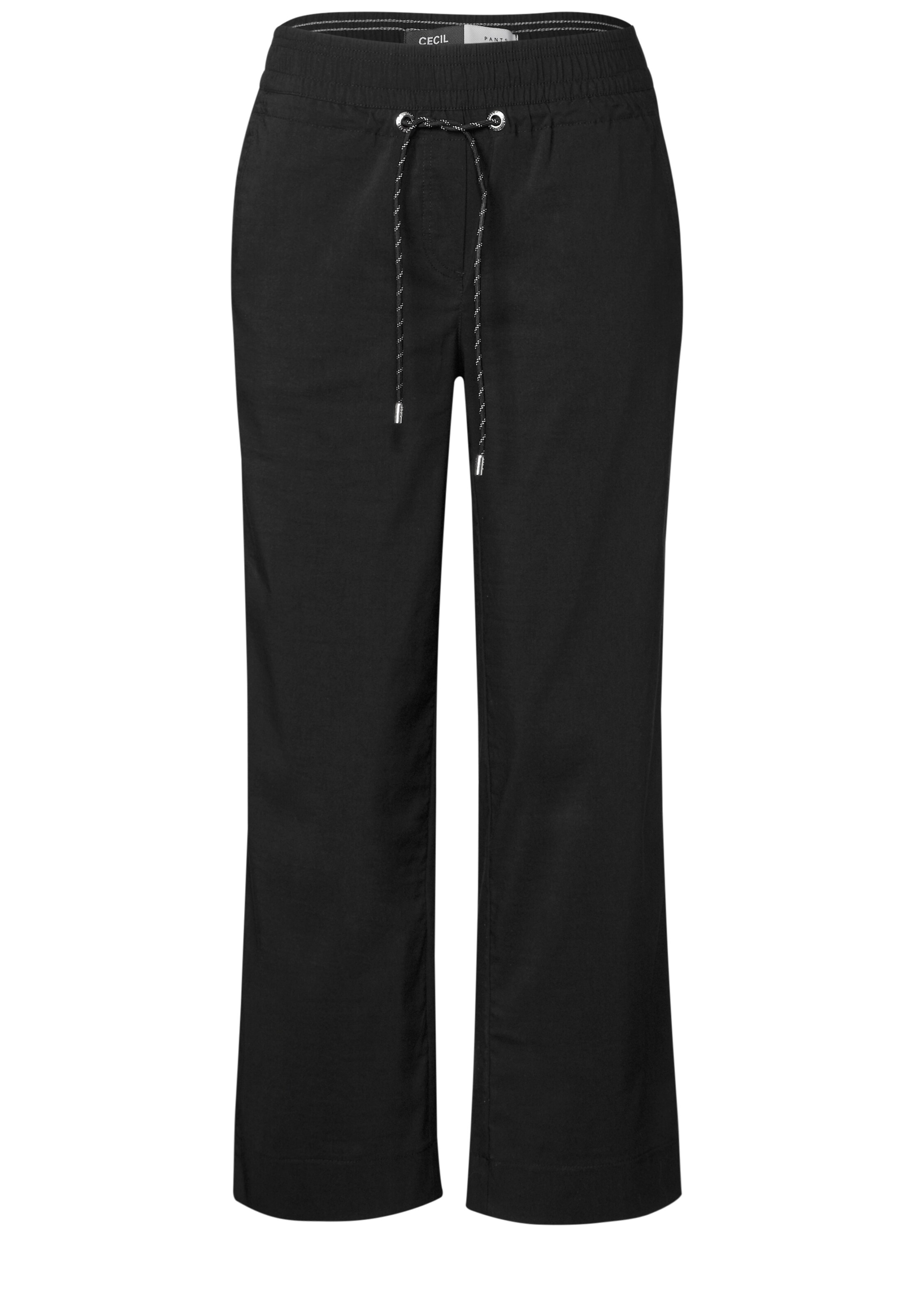 CECIL Loose fit Pants in Black: front