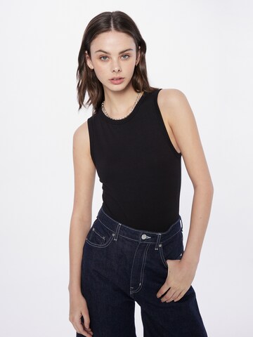 WEEKDAY Top in Black: front