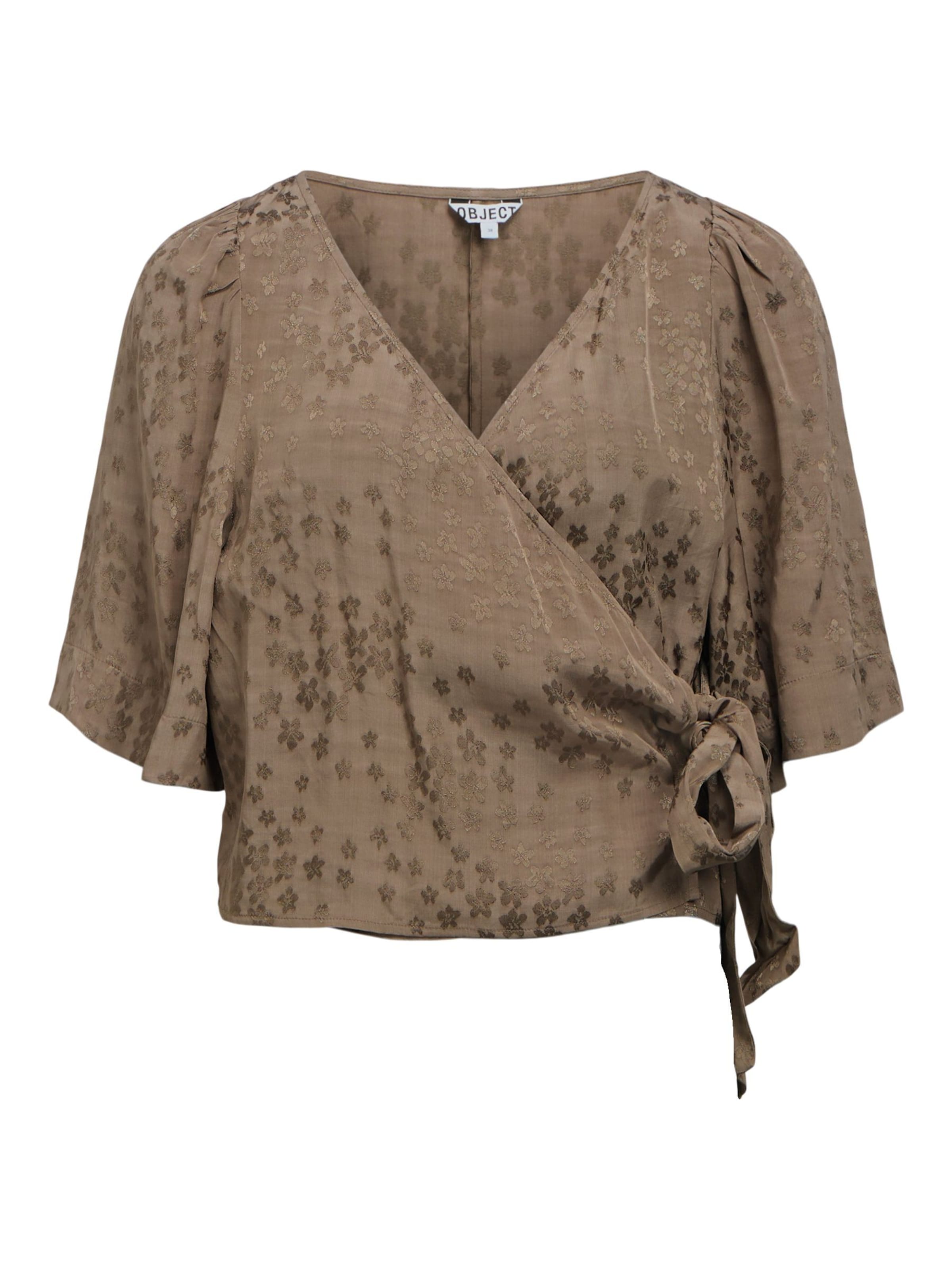 OBJECT Bluse 'OBJBela' in Grau: Vorderseite