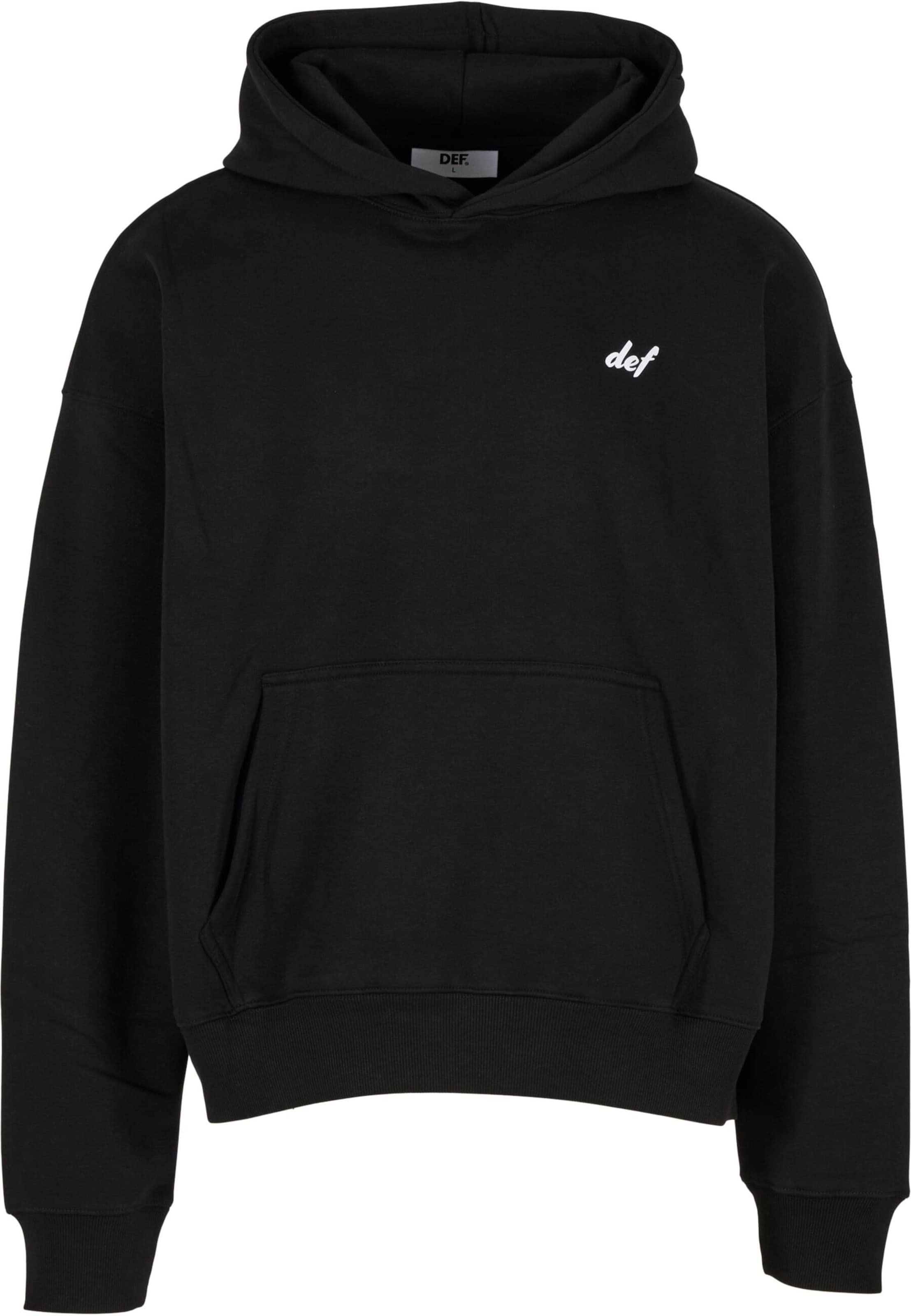 Sweat-shirt 'Visions' DEF en noir : devant