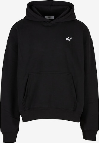 Sweat-shirt 'Visions' DEF en noir : devant