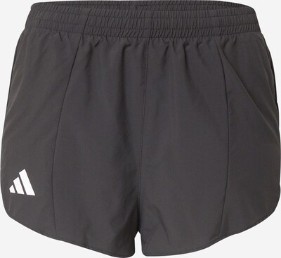 ADIDAS PERFORMANCE Pantalon de sport 'ADIZERO' en noir / blanc, Vue avec produit