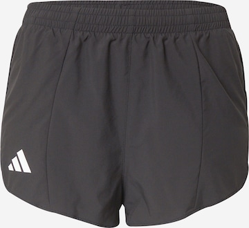 ADIDAS PERFORMANCE Regular Workout Pants 'ADIZERO' in Black: front