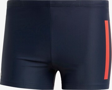 ADIDAS PERFORMANCE Athletic Swim Trunks in Blue: front