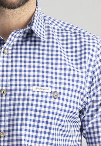 STOCKERPOINT Comfort fit Traditional button up shirt 'Campos3' in Blue