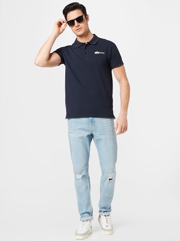 ALPHA INDUSTRIES Shirt in Blauw