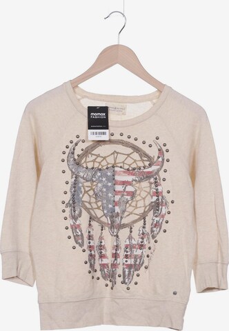 DENIM & SUPPLY Ralph Lauren Sweatshirt & Zip-Up Hoodie in XL in Beige: front