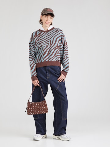 Pull-over mazine en bleu
