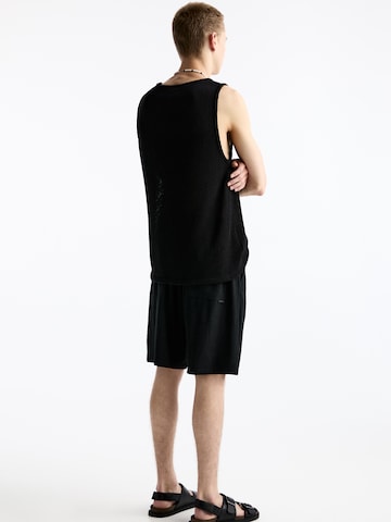 Pull&Bear Loosefit Broek in Zwart