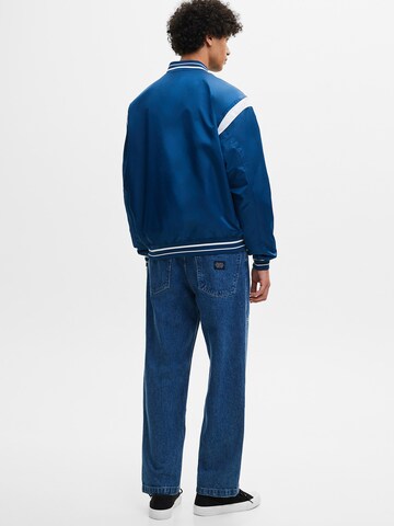 Pull&Bear Prehodna jakna | modra barva