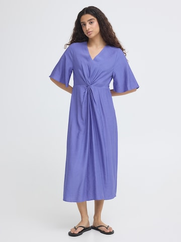 Rochie 'IHIMELDA' de la ICHI pe albastru: față