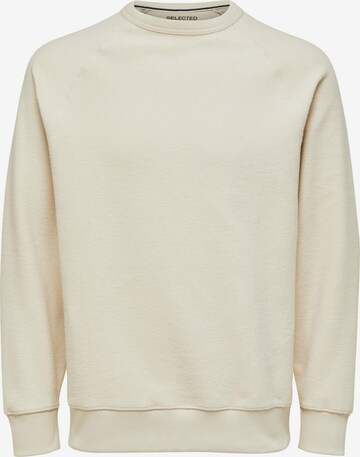 SELECTED HOMME Sweatshirt 'Karl' in Beige: front