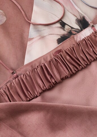 MANGO Beach Dress 'Bloom-a' in Brown