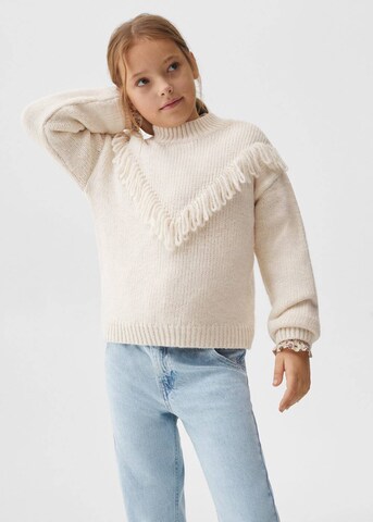 MANGO KIDS Sweatshirt 'Olivia' in Beige: front