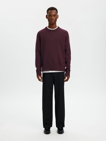 SELECTED Pullover i rød