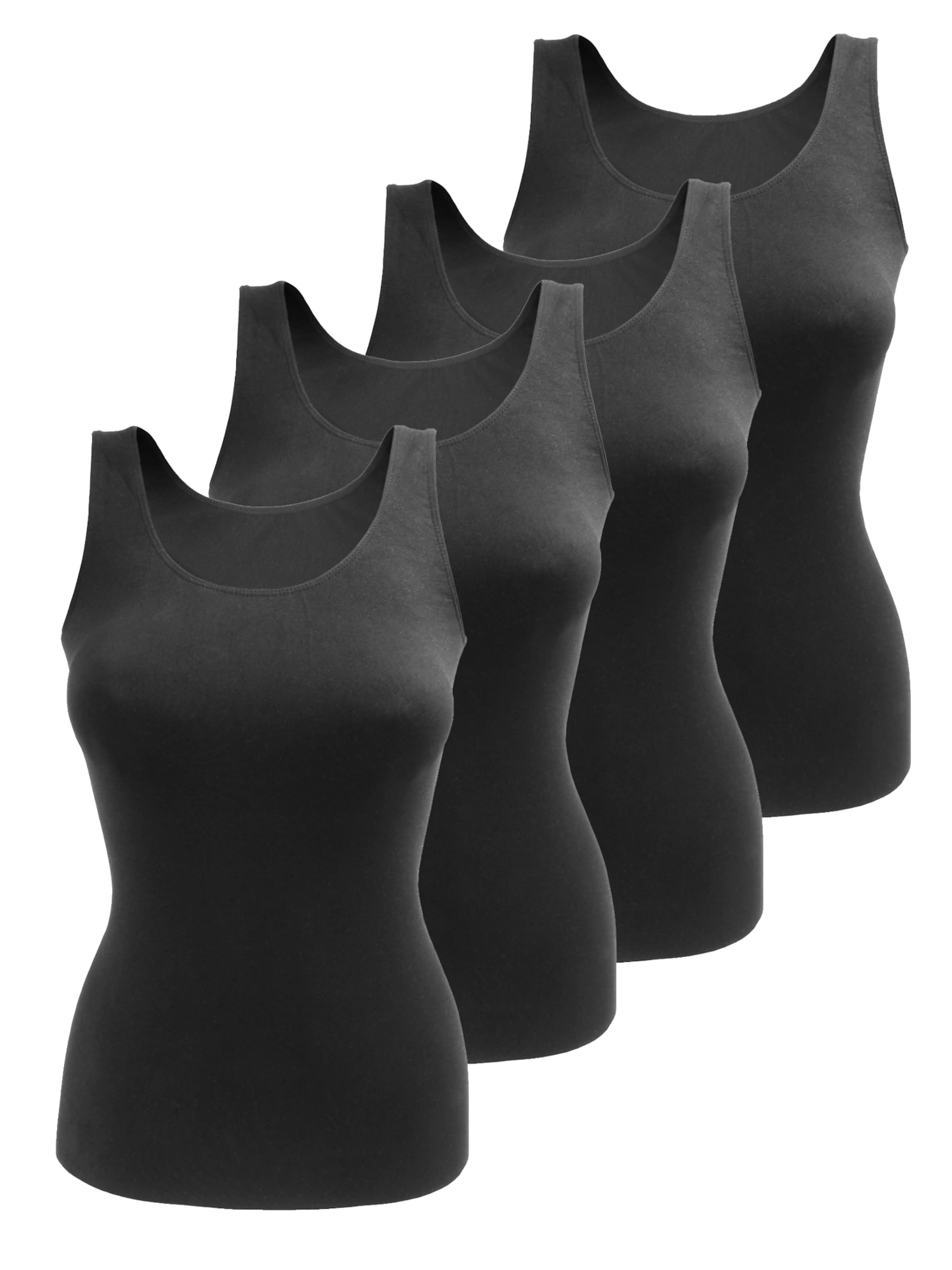 Yenita - Camisola interior em preto: frente