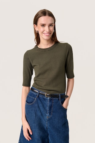 SOAKED IN LUXURY Pullover 'Spina' i grøn: forside