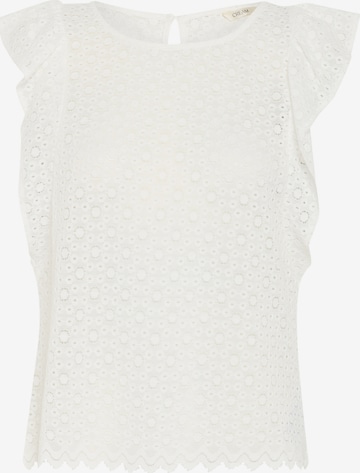 Chemisier 'CRYsa' Cream en blanc : devant