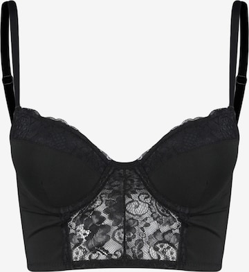 Trendyol Bustier Rintaliivi värissä musta: etupuoli