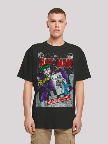 T-Shirt 'Batman Joker Playing Card Cover' F4NT4STIC en noir : devant