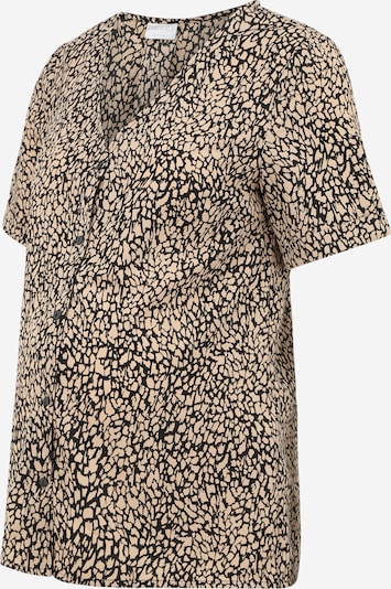 Pieces Maternity Blus 'GILBERTA' i puder / svart, Produktvy