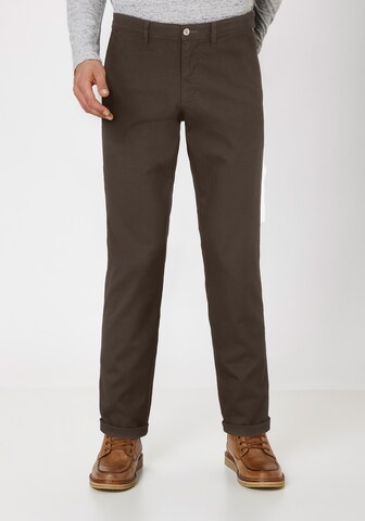 REDPOINT Slimfit Hose in Braun: Vorderseite