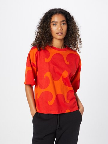 ADIDAS SPORTSWEAR Функционална тениска 'Marimekko' в оранжево: отпред