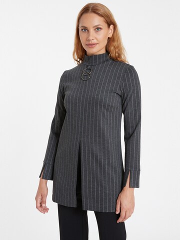 Ana Alcazar Blouse ' Somara ' in Grey: front