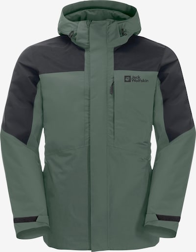 JACK WOLFSKIN Outdoor jacket 'Romberg' in Dark green / Black, Item view