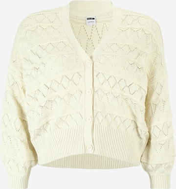 Noisy May Curve Cardigan 'LIV' i beige: forside