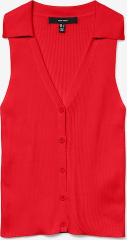 VERO MODA Strickweste 'VMWillow' in Rot: Vorderseite