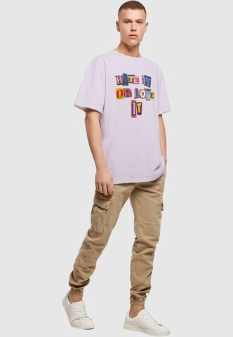 MT Upscale Bluser & t-shirts 'Hate it or Love it' i lilla