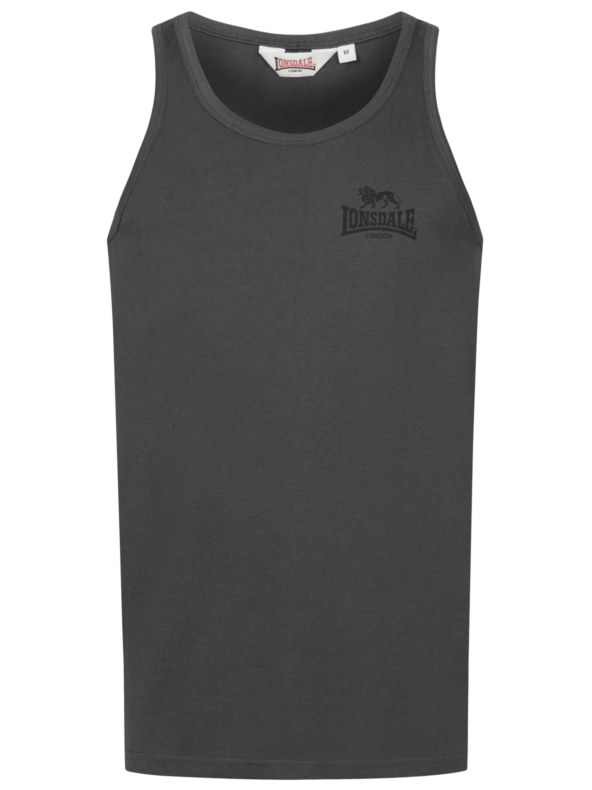 LONSDALE Μπλουζάκι 'Dolton' σε γκρι: μπροστά