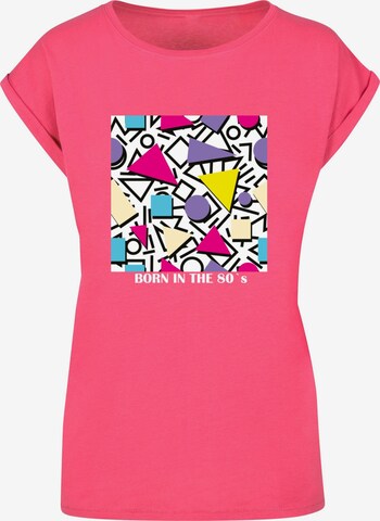 Mister Tee Shirt 'Geometric Retro' in Pink: predná strana