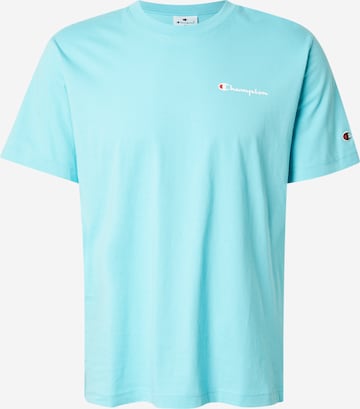 Champion Authentic Athletic Apparel T-Shirt in Blau: Vorderseite
