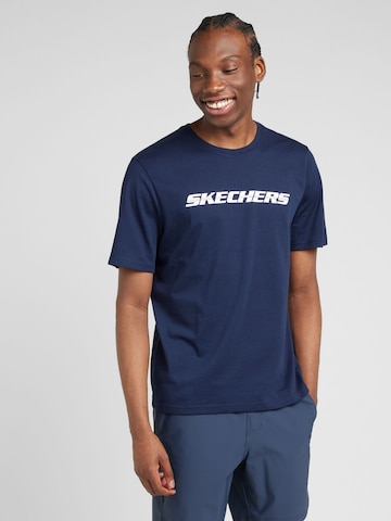 SKECHERS Sportshirt in Blau: predná strana