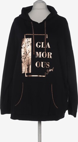 Emilia Lay Sweatshirt & Zip-Up Hoodie in 7XL in Black: front