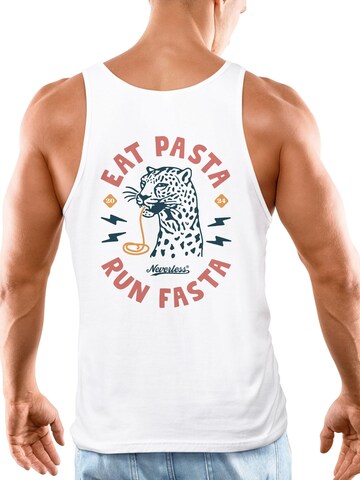Neverless Shirt 'Eat pasta' in White