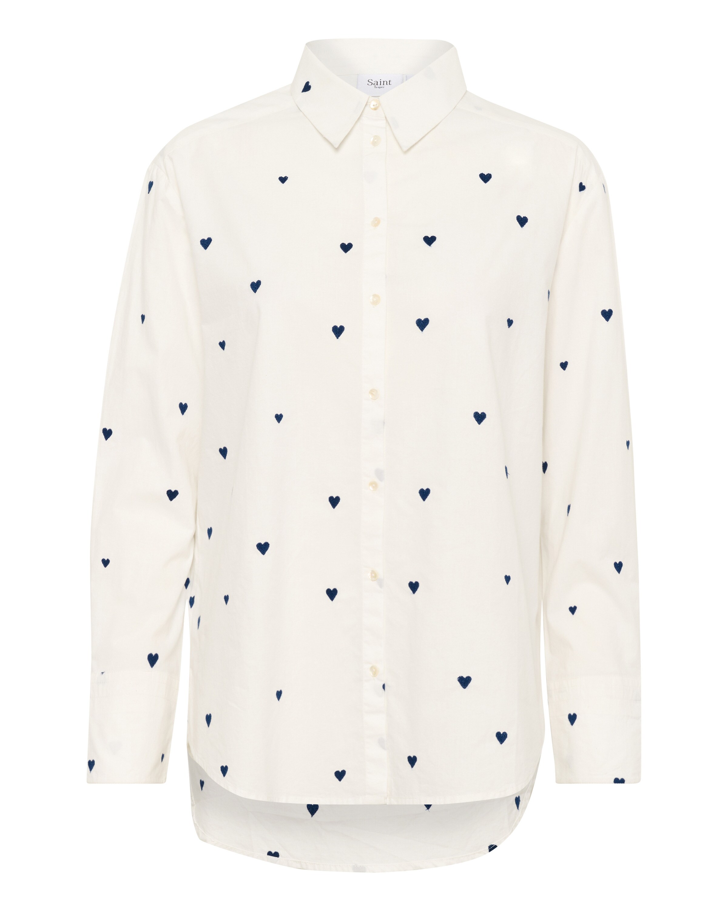 SAINT TROPEZ - Blusa 'Dianne' em branco: frente
